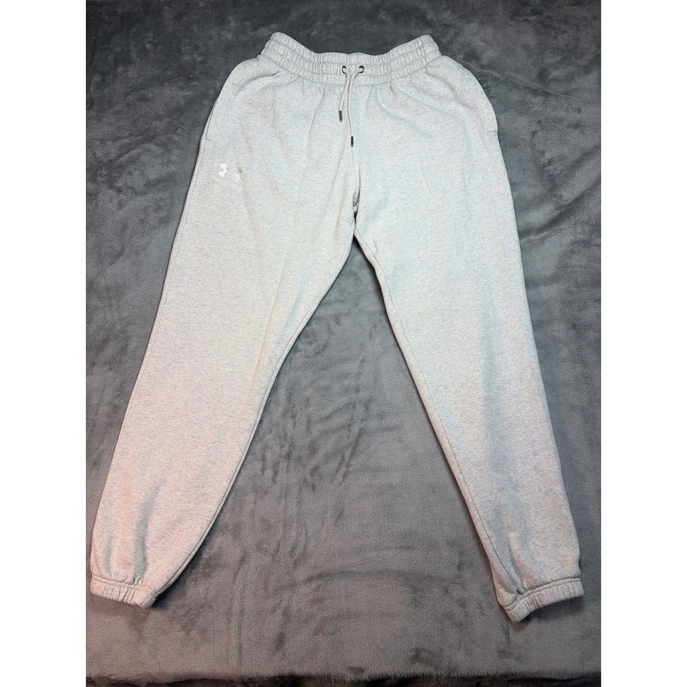 Under Armour Mens Rival Fleece Joggers Grey Heather 1373882 Size Medium